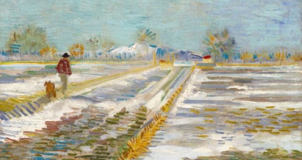 <strong>The museum rejected the US President's request for the painting above - 'Landscape with Snow' by Vincent Van Gogh</strong>