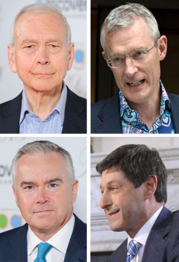 <strong>John Humphrys, Jeremy Vine, Huw Edwards and Jon Sopel have all accepted pay cuts</strong>