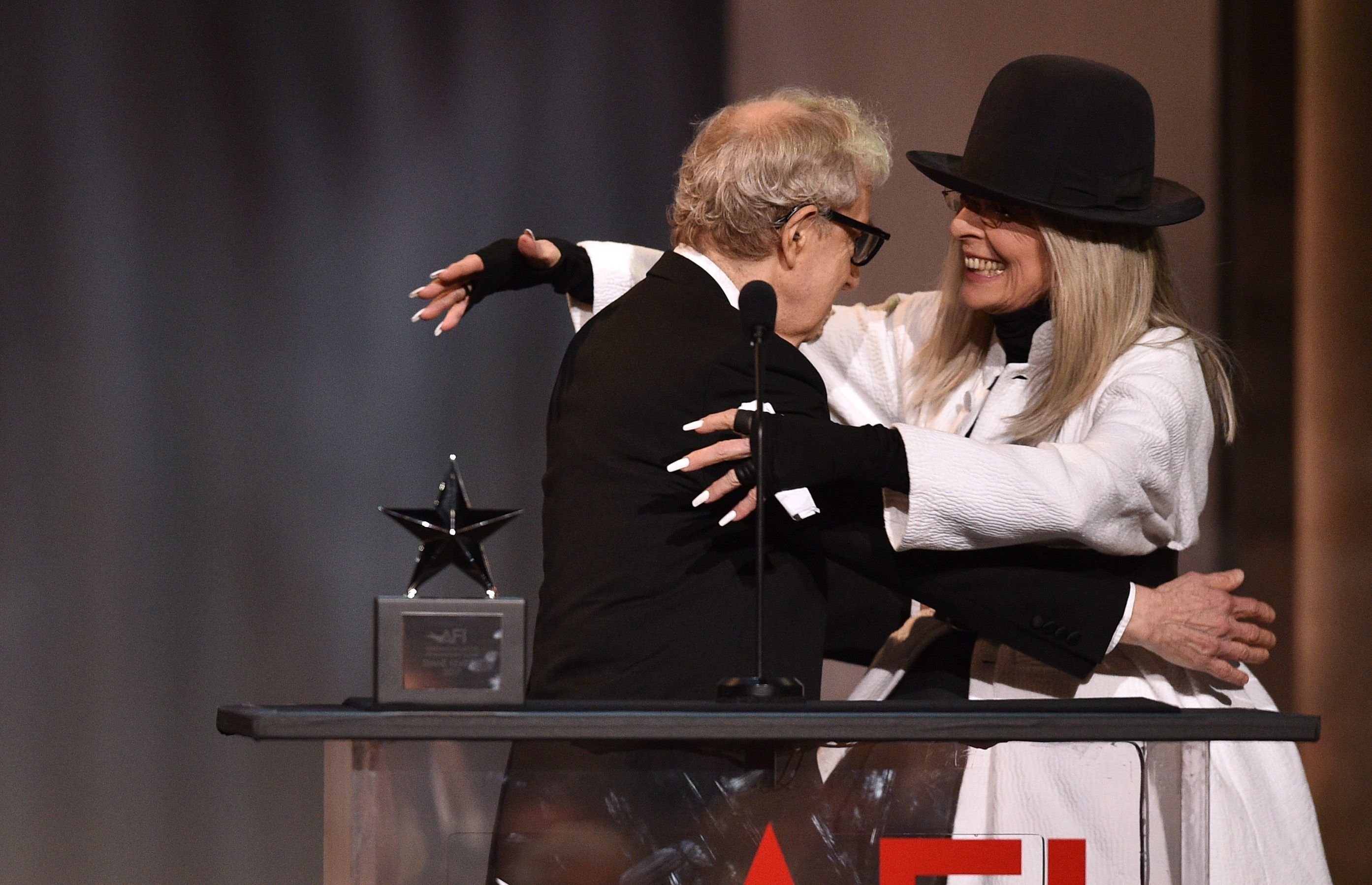 <strong>Woody Allen and Diane Keaton</strong>