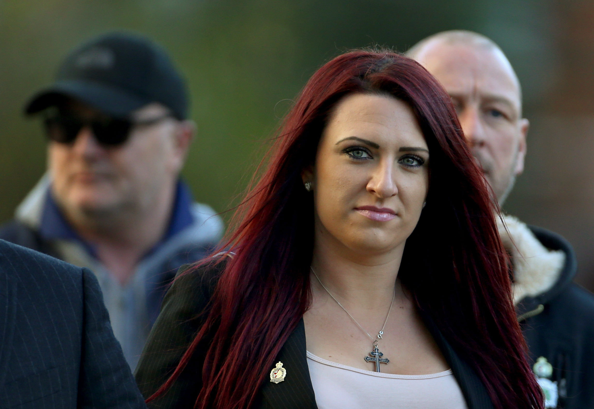 <strong>Jayda Fransen, deputy leader of Britain First, arriving at Folkestone Magistrates Court&nbsp;</strong>