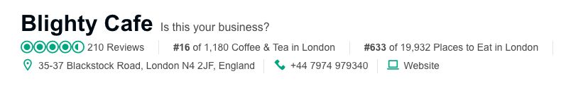 <strong>The protest has led to the cafe becoming one of TripAdvisor's top 20 in London</strong>