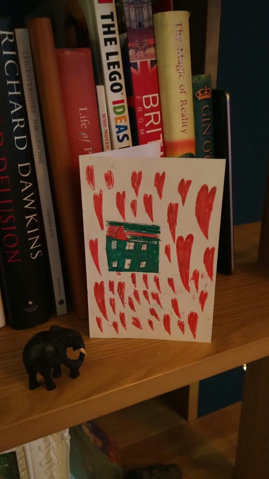 A Valentine's card made by&nbsp;Jamie Beaglehole's son.