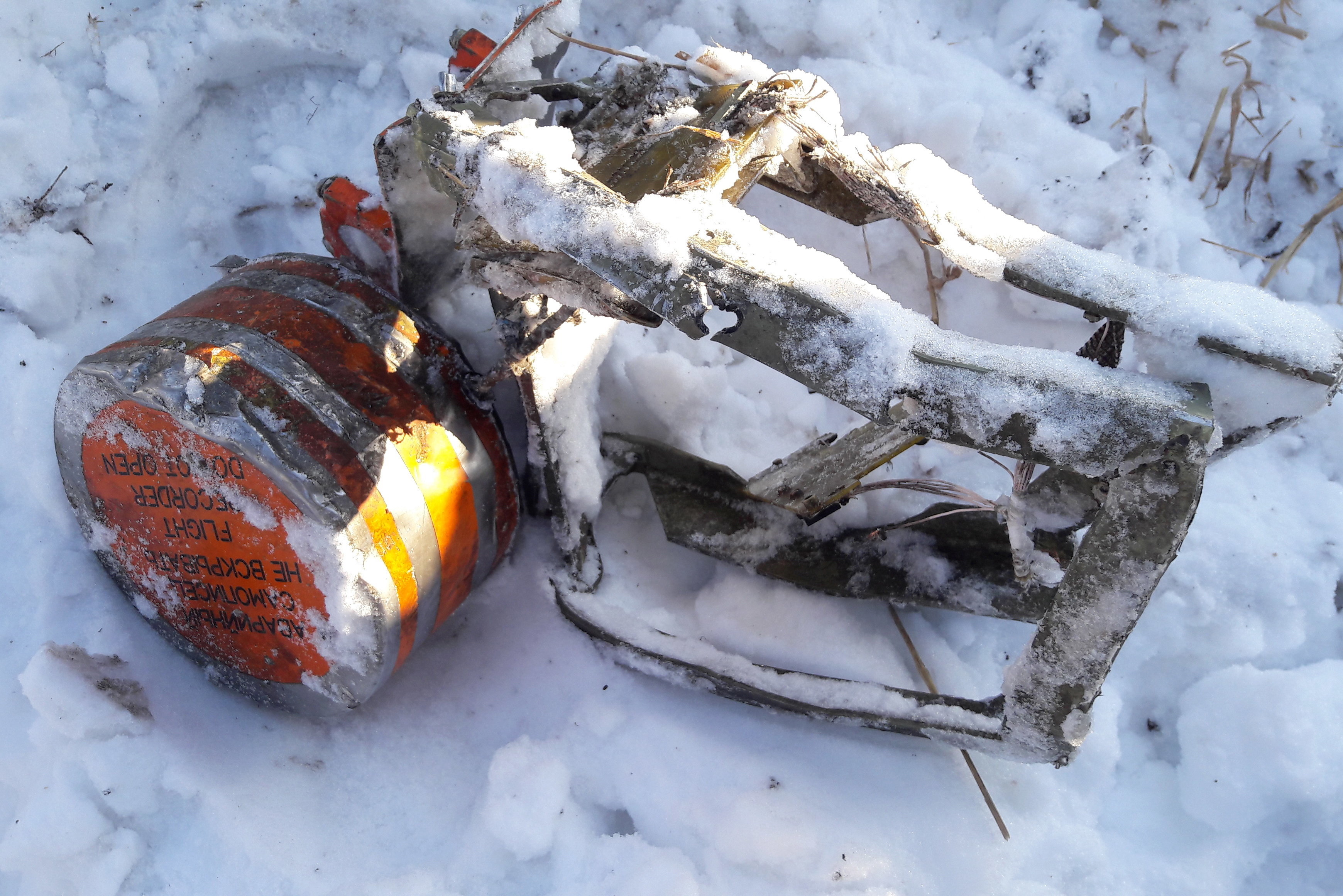 <strong>A flight recorder found at the scene of the crash&nbsp;</strong>