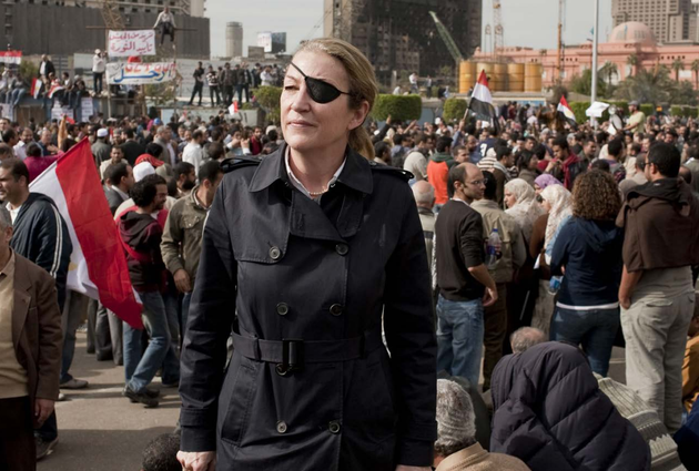 A picture of Marie Colvin taking in Tahrir Square Egypt during the Arab Spring in February 2011 contained within the court claim
