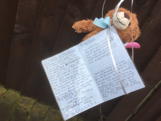One tribute was addressed 'to my daddy'