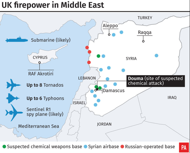 UK firepower in the Middle East