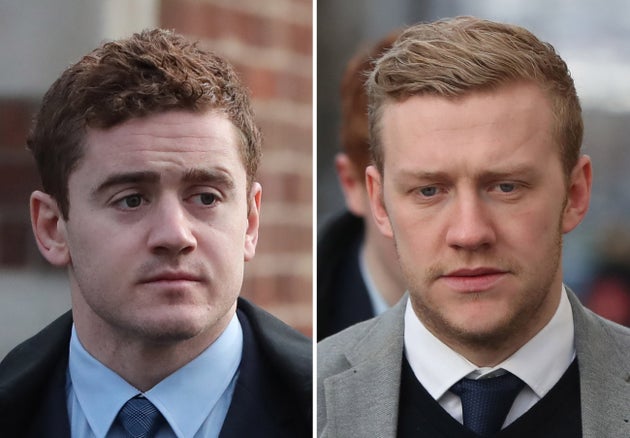 Paddy Jackson (left) and Stuart Olding
