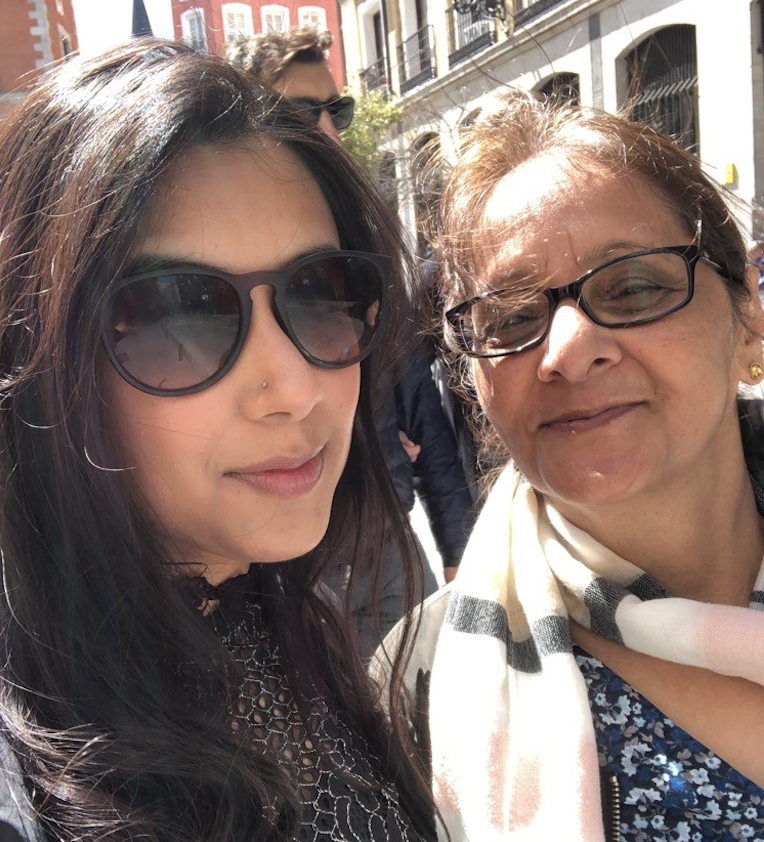 Sabah Khan and her mum.