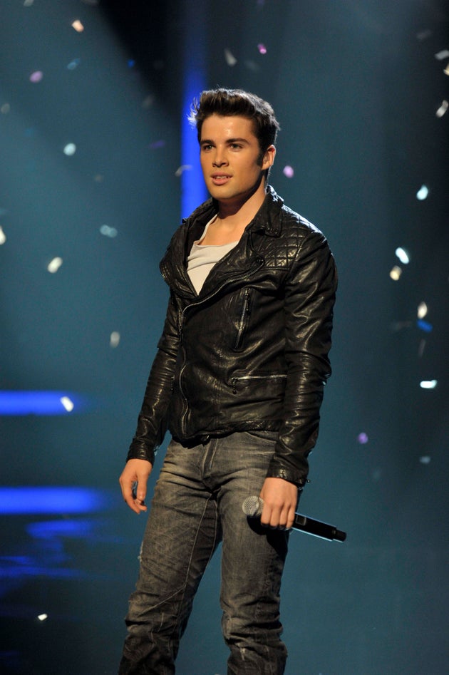 Joe performing on 'The X Factor'