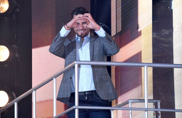 Andrew Brady leaving the 'CBB' house at the end of January