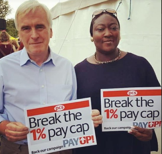 John McDonnell and Phyll Opoku-Gyimah