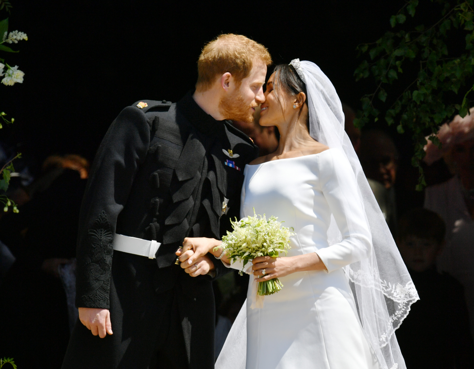 The kiss: The Duke and Duchess of Sussex