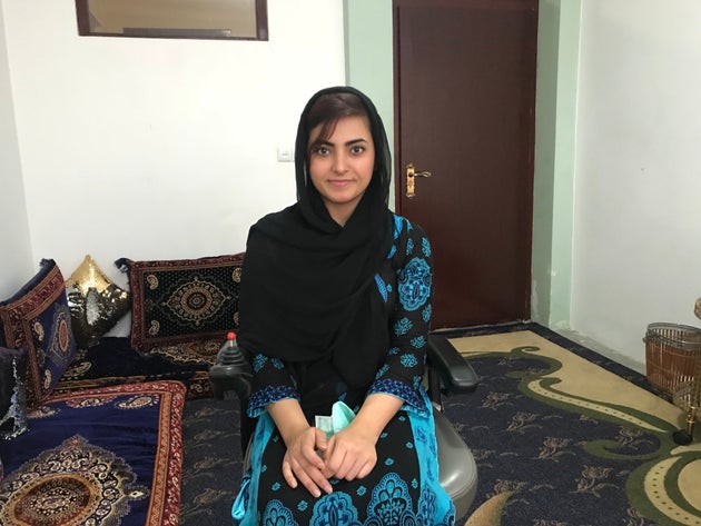 Breshna Musazai, who was shot by the Taliban for seeking an education, collected her college diploma last month at the American University.