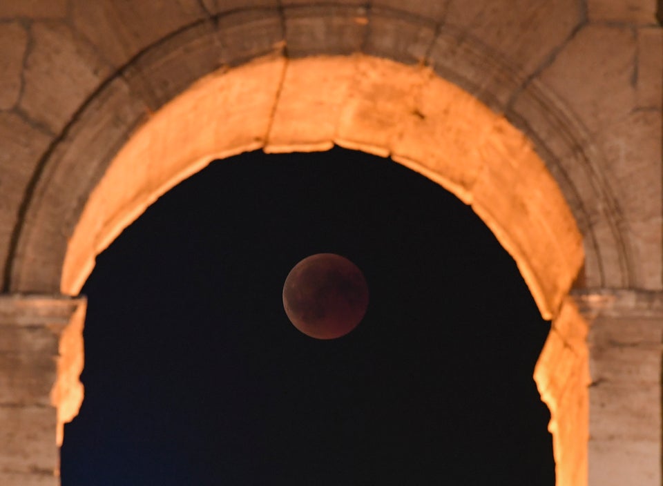 Behind the Colosseum in Rome, Italy.