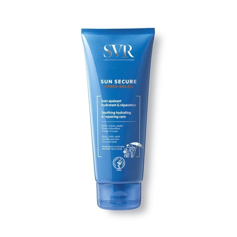 <strong>Sun Secure après soleil</strong><br />Indispensable pour hydrater la peau après une exposition au soleil, et pour éviter de peler dans les jours qui suivent. On ne fait pas l'impasse sur l'après soleil. Optez pour un soin apaisant, hydratant et réparateur pour une peau de bébé tout l'été.<br /><br /><i>Prix: 180 DH en pharmacie et parapharmacie</i>