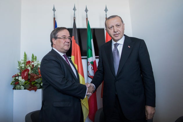 NRW-Ministerpräsident Armin Laschet (CDU), mit Erdogan