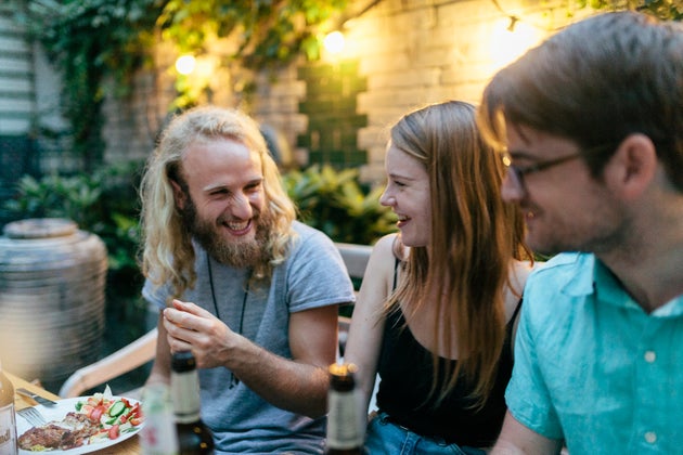 Have a group of fellow single friends over for dinner after work.