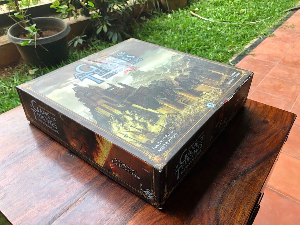 Based on the books by George R R Martin, A Game of Thrones: The Board Game is filled with blood and betrayal, and military strategies.