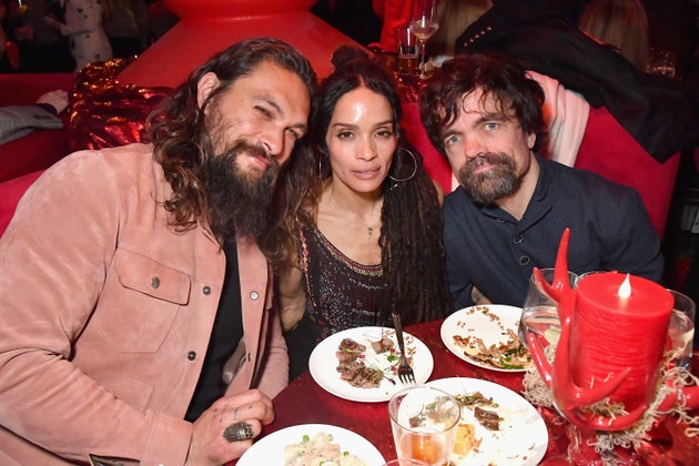 Jason Momoa, Lisa Bonet and Peter Dinklage attend the