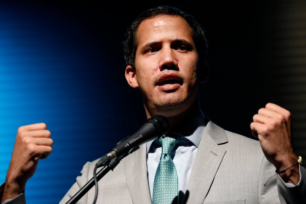 Juan Guaidó, durante el congreso Conindustria celebrado ayer en Caracas.