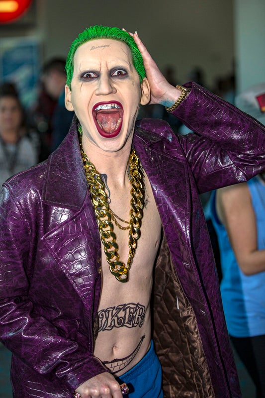 Cosplayer Matthew Morningstar as the Joker.