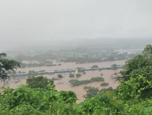 The stranded Mahalaxmi Express