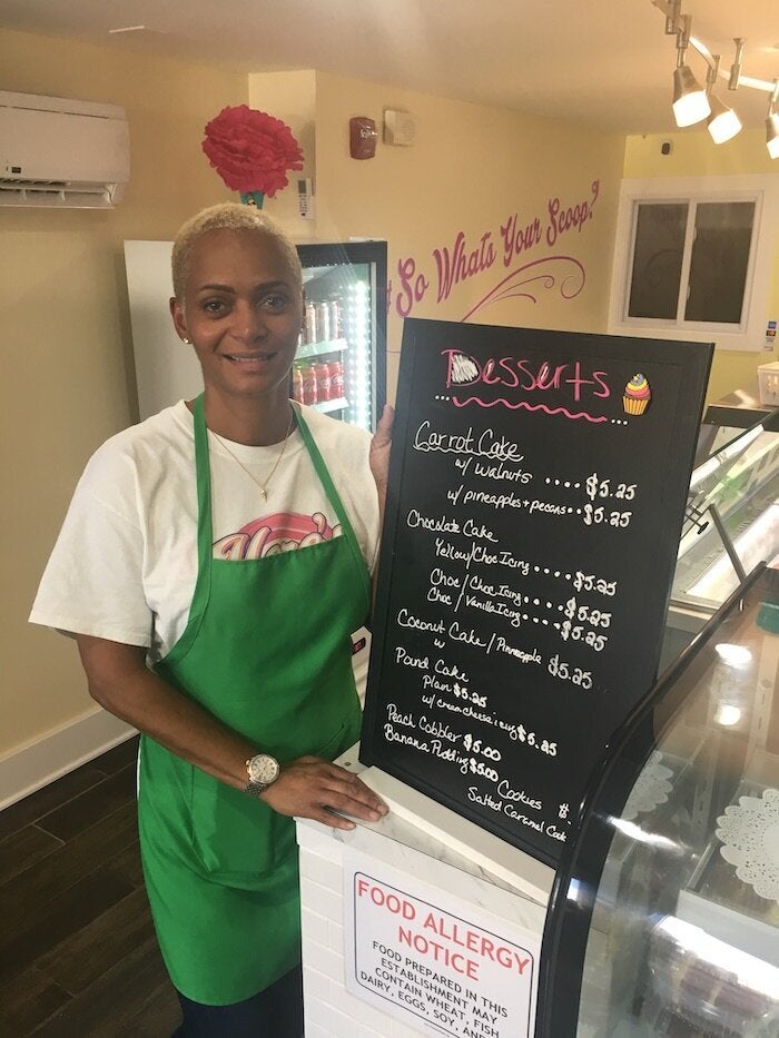In addition to ice cream, Sellers' shop sells baked goods.