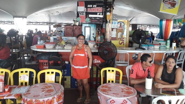 Alda Figueiredo, 40, saw smoke billowing over the bay from her restaurant in Belém.