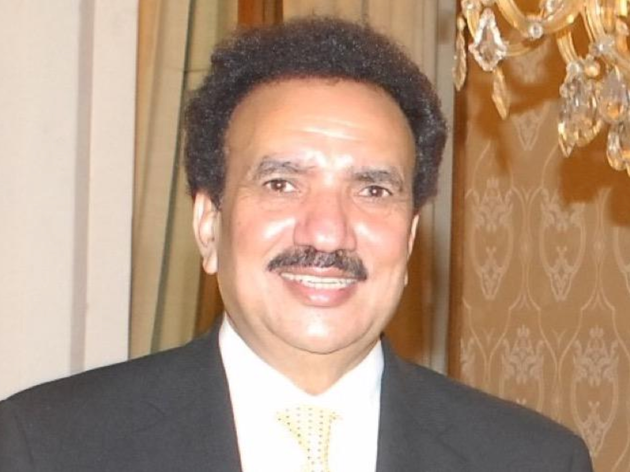 A file photo of Pakistan senator Rehman Malik.