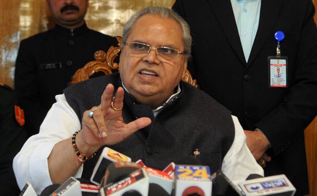 A file image of Jammu and Kashmir Governor Satya Pal Malik.