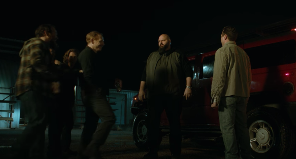 In "Better Call Saul," Mike scared away a large bodyguard, played by David Mattey, from taking a job offer to protect Daniel Wormald (Mark Proksch). Mattey returns toward the end of "El Camino" as a bodyguard to a group of strippers.