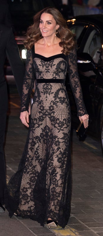 The Duchess of Cambridge at the Royal Variety Performance in London on Nov. 18.