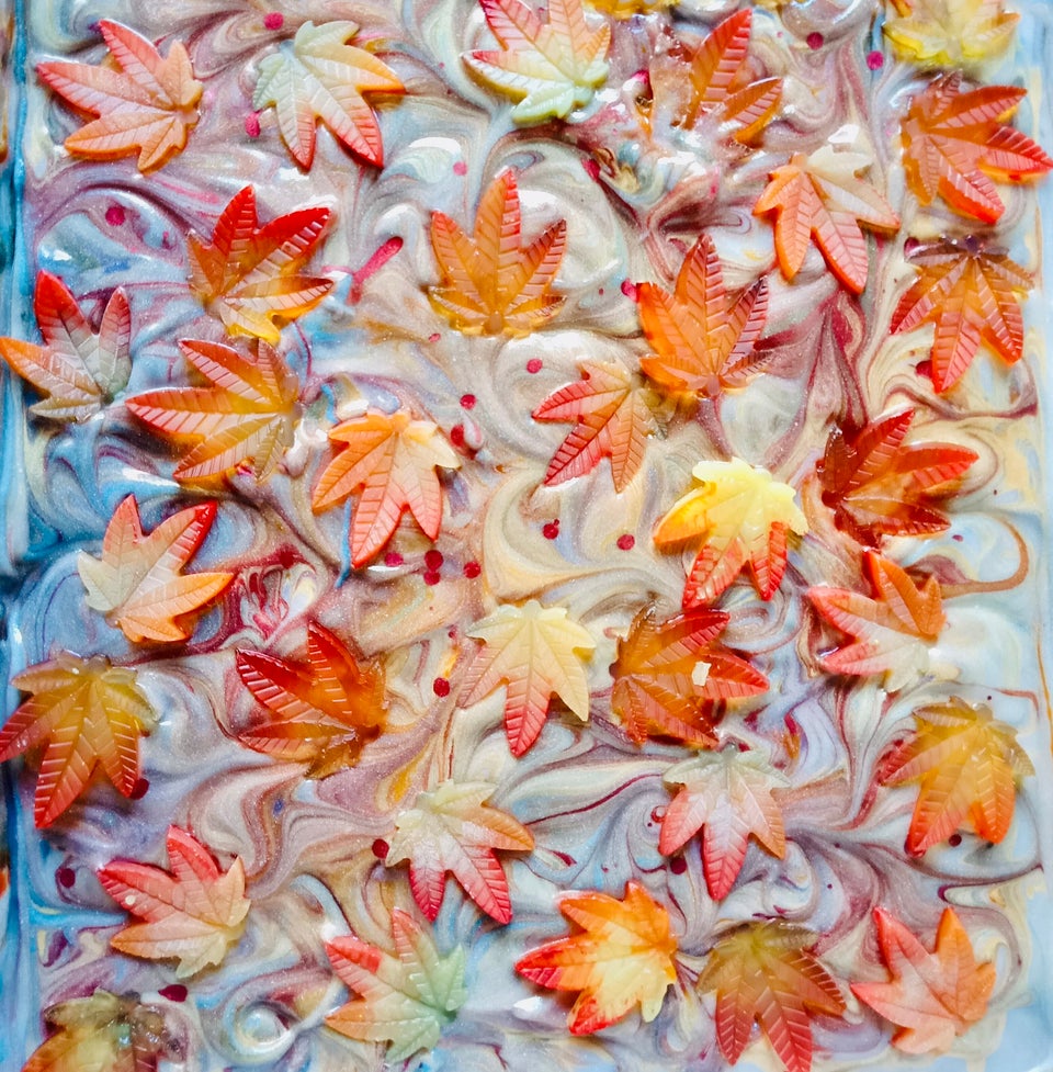 A close up of the 'Kashmir' soap.