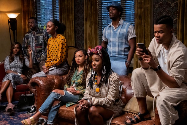 Antoinette Robertson, Logan Browning, Ashley Blaine Featherson and Marque Richardson in