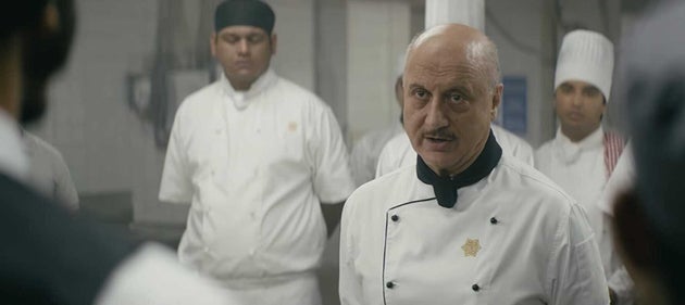 Anupam Kher in a still from 'Hotel Mumbai'