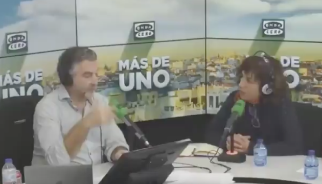 Carlos Alsina e Irene Lozano.