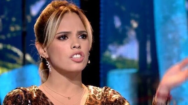 Gloria Camila, en el plató de 'Supervivientes'.