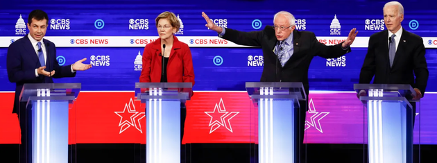 Imagen del debate demócrata del pasado martes en EEUU