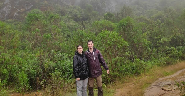 Pablo y Noelia en Madagascar.