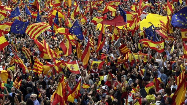Manifestación contra la independencia