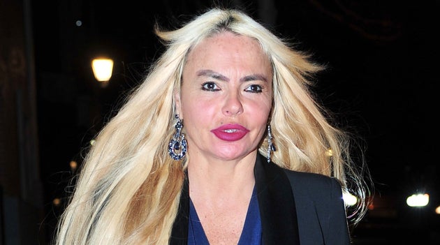 Leticia Sabater en el funeral de Carmen Franco.