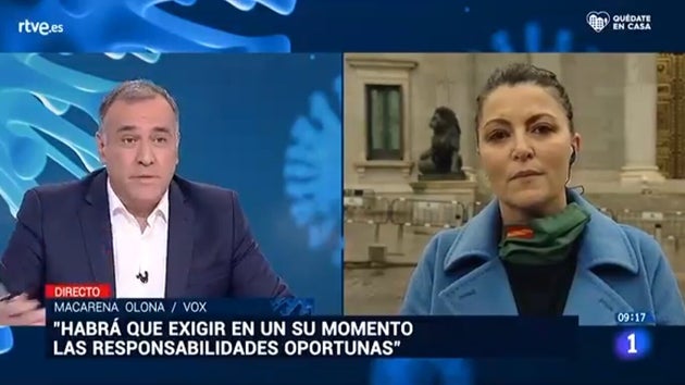 Xabier Fortes y Macarena Olona.