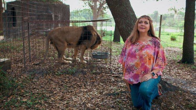 Carole Baskin en un momento del documental.