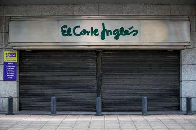 Un establecimiento de El Corte Inglés, cerrado.