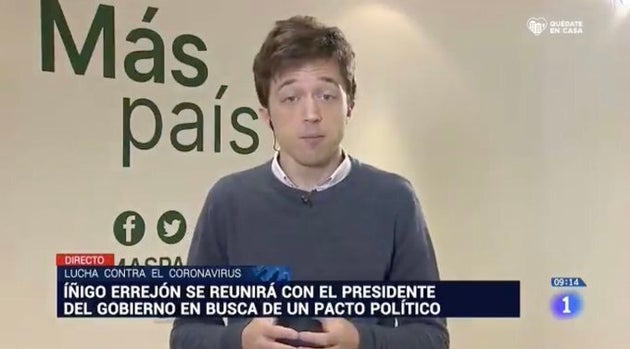 Íñigo Errejón en TVE.