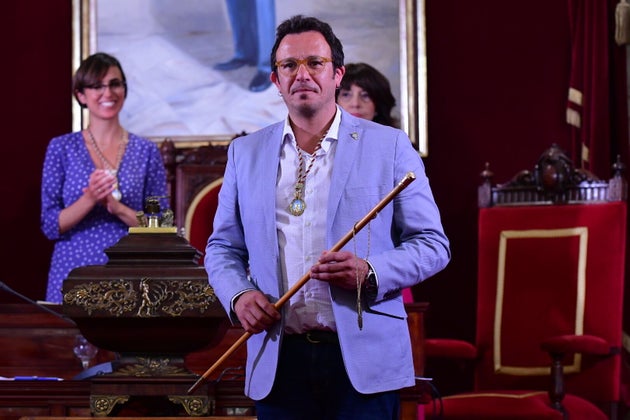 José María González 'Kichi', en su toma de posesión como alcalde de Cádiz el 15 de junio de 2019.
