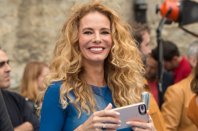 La presentadora Paula Vázquez durante el photocall del la programación 2017/2018 del canal #0 de Movistar en la 9ª edición del Festival de televisión de Vitoria.