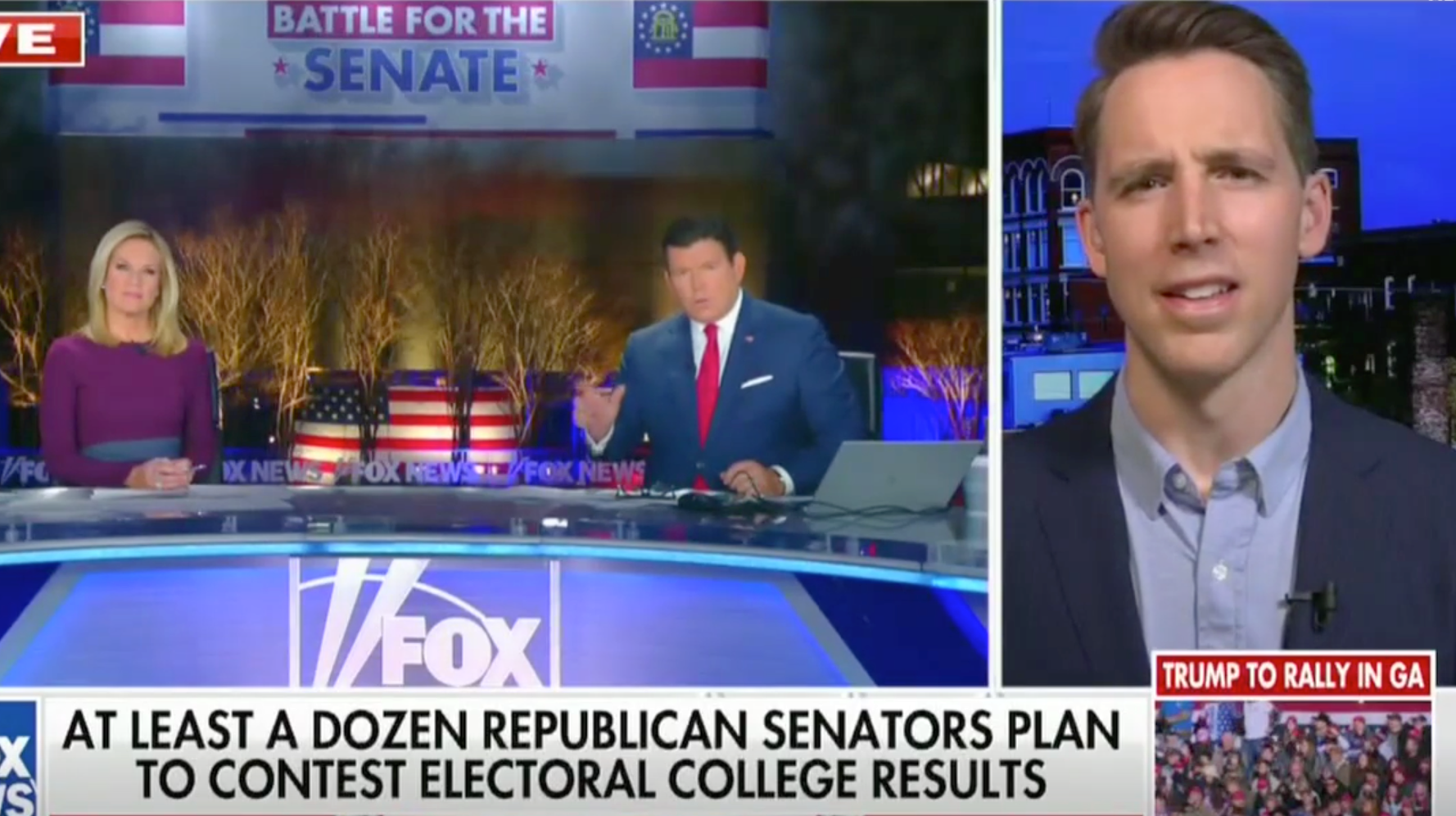Fox News' Bret Baier Grills GOP Senator Over Plan To Object To Election Certification - Fox News' Bret Baier Grills GOP Senator Over Plan To Object To Election Certification