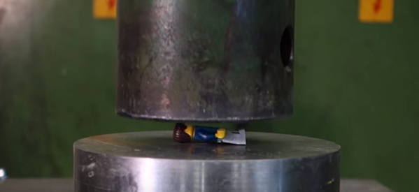 Watch This Hydaulic Press Crush An Innocent Lego Person