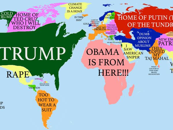 How Donald Trump Sees The Globe